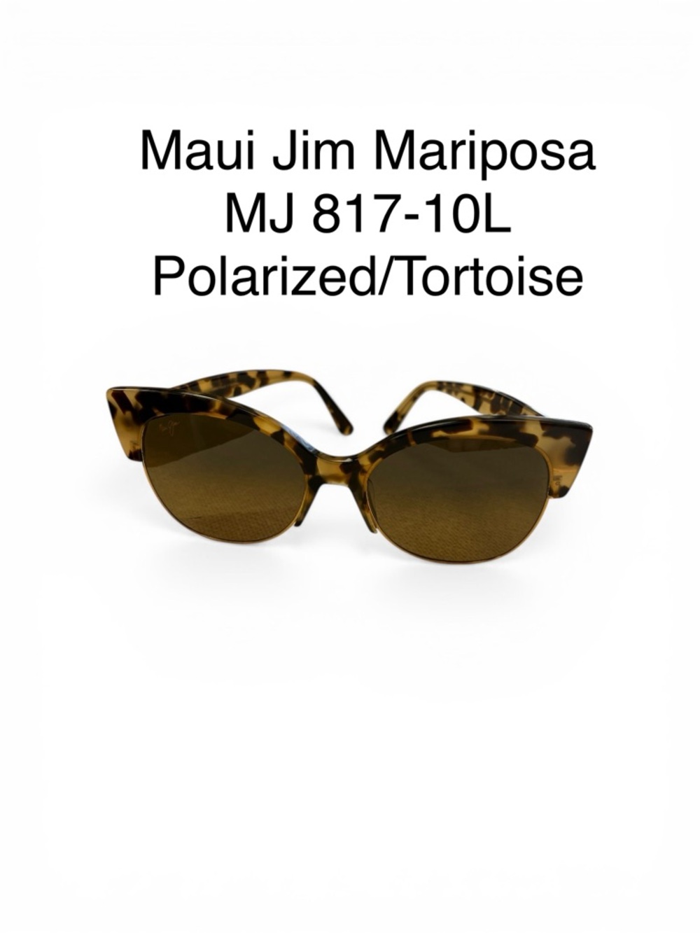 Maui Jim Mariposa Tortoise Frame Sunglasses with Brown Lenses